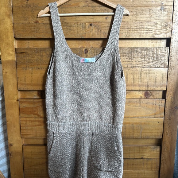 Free People Other - Free People Beach Textured Knit Romper